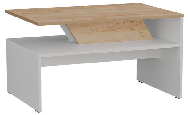 Couchtisch Arden 59619 Eiche Dekor - Weiß
