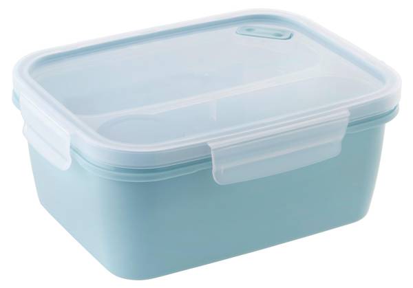 Lunchbox RIZZI Blau - Holzwerkstoff - 17 x 9 x 21 cm