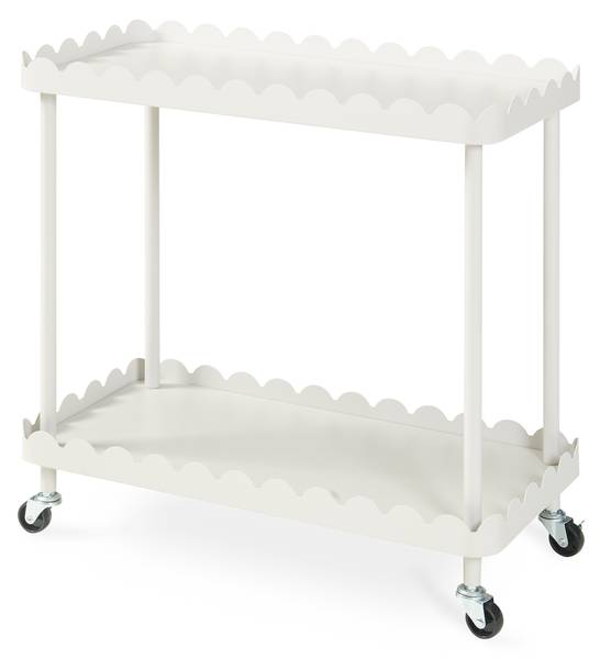 Servierwagen Bolmanralu rollbar Grau - Stahl - 61 x 60 x 31 cm