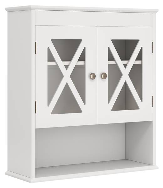 Badezimmerschrank NM0397ITDE Weiß - Holzwerkstoff - 20 x 60 x 54 cm