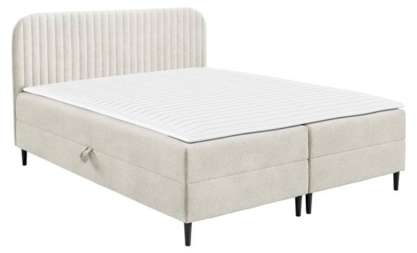 Boxspringbett Box Best 1 Cremeweiß - Liegefläche Breite: 200 cm