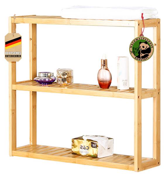 Wandregal Wyoming Braun - Holzwerkstoff - 60 x 54 x 15 cm