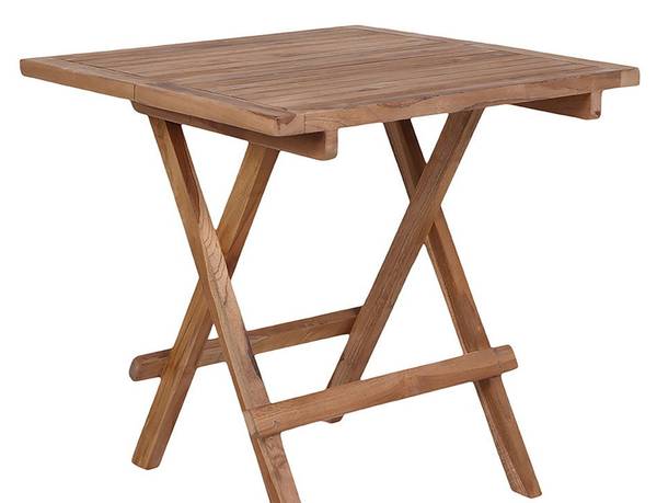 Gartentisch Bilbao Braun - Massivholz - 50 x 50 x 50 cm