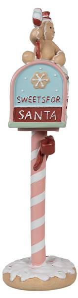 Briefkasten Xmas&Walter Pink - Kunststoff - 10 x 36 x 11 cm