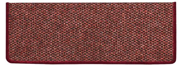 Stufenmatte Kalkutta Rot - Baumwollstoff - Polypropylen - 24 x 65 cm