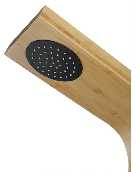 Duschsäule NEVOLA Beige - Holz teilmassiv - 53 x 140 x 20 cm
