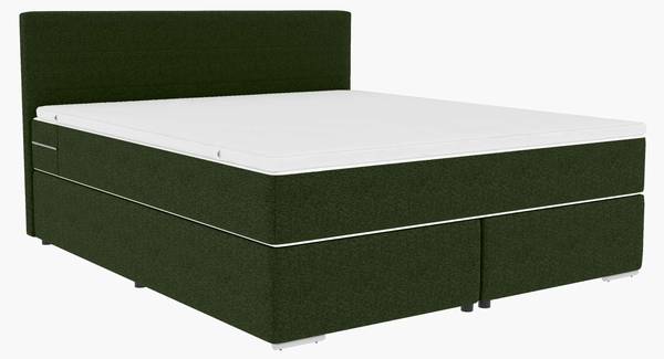 Boxspringbett Phönix A Dunkelgrün - Liegefläche Breite: 160 cm