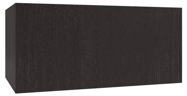 Küchenoberschrank Modul O11 Schwarz - Holzwerkstoff - 70 x 53 x 115 cm