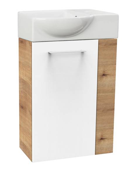 Waschbeckenunterschrank SBC Milano Weiß Weiß - Holzwerkstoff - 60 x 70 x 34 cm