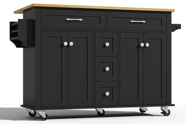 Kücheninsel BB8055 Schwarz