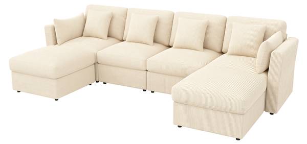 Ecksofa WoodyCHANGE Beige