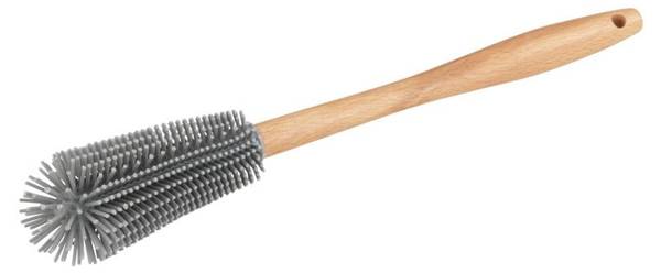 Brosse de lavage silicone, gris, Wenko Beige - Matière plastique - 5 x 30 x 5 cm