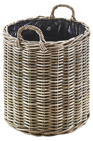 Pflanzkorb MOVIE_M Grau - Rattan - 50 x 58 x 50 cm