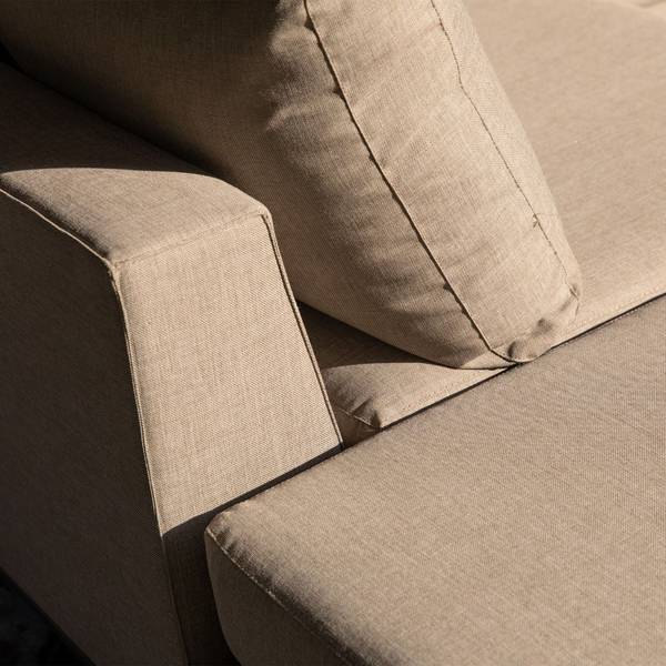 Gartenlounge SICILIE Grau - Microfaser - Aluminium - 262 x 60 x 246 cm