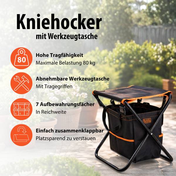 Tuinstoel MEBLTU5470031 Schwarz - Textil - 36 x 4 x 50 cm