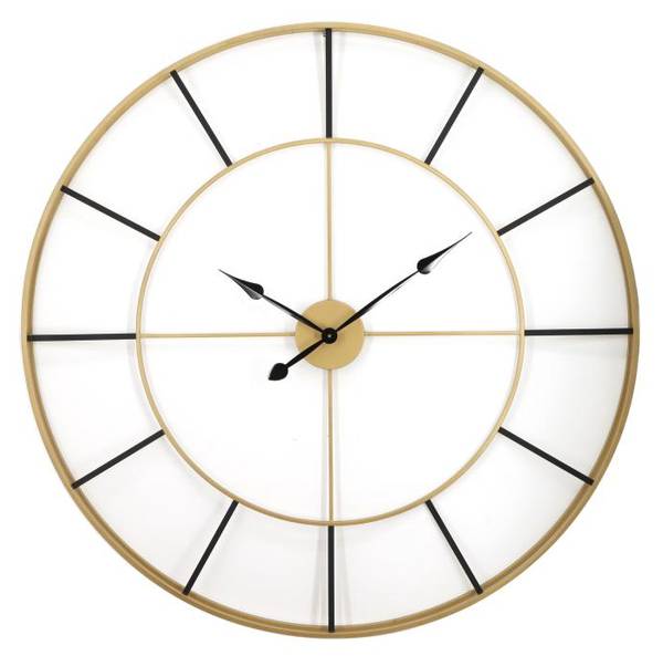 Wanduhr ASHLAND Gold - Metall - 6 x 110 x 110 cm