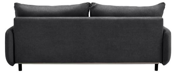 Schlafsofa OLIVER Grau - Massivholz - Textil - 220 x 74 x 93 cm