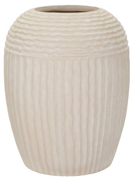 Vase Mist A Beige - Harz - 30 x 39 x 30 cm
