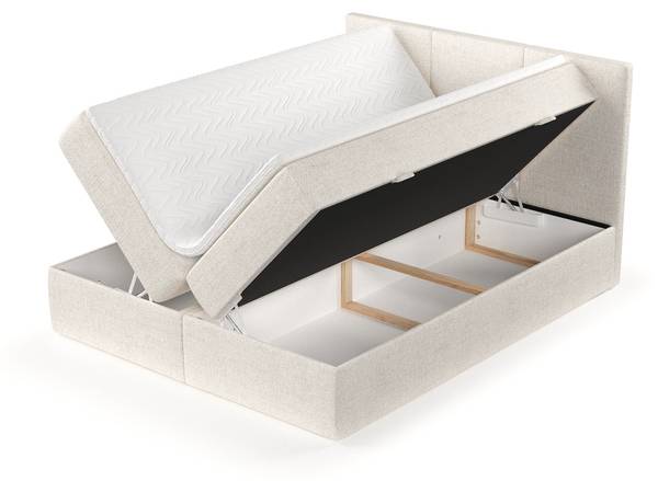Boxspringbett Jonah Creme - Liegefläche Breite: 140 cm