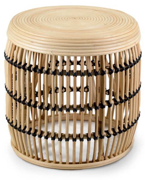 Beistelltisch Hawi I Beige - Rattan - 46 x 45 x 46 cm