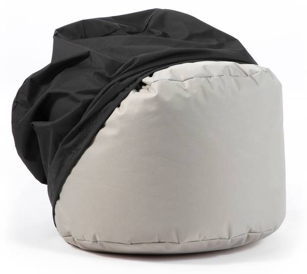 Schutzhülle Pouf Der Ruhepouf Schwarz - Baumwollstoff - 60 x 40 x 60 cm