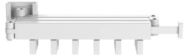 Séchoir mural Pivot Blanc - Métal - 9 x 6 x 120 cm