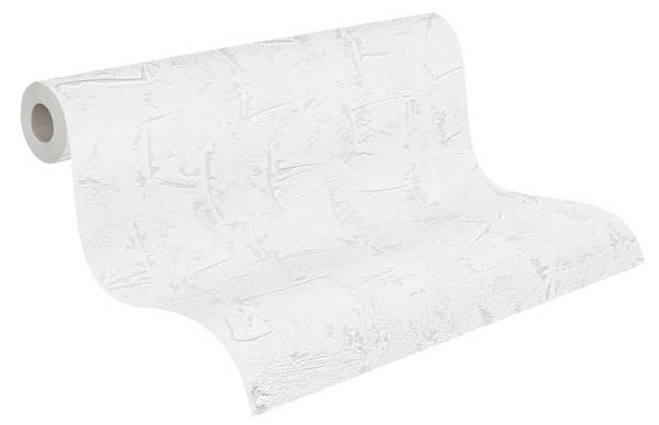 Vliestapete 573 Putzoptik modern Weiß