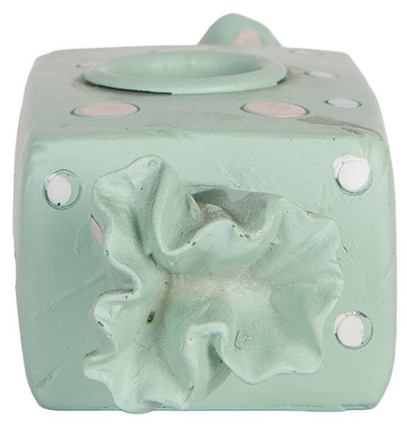 Kerzenständer Brandonmouth Blau - Kunststoff - 6 x 4 x 14 cm