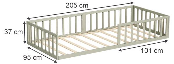 Lit pour enfant Minno 56637 Beige clair - Profondeur : 95 cm