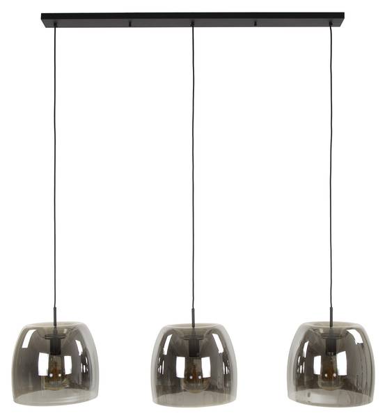 Hängelampe DRIFT Grau - Glas - 145 x 150 x 35 cm