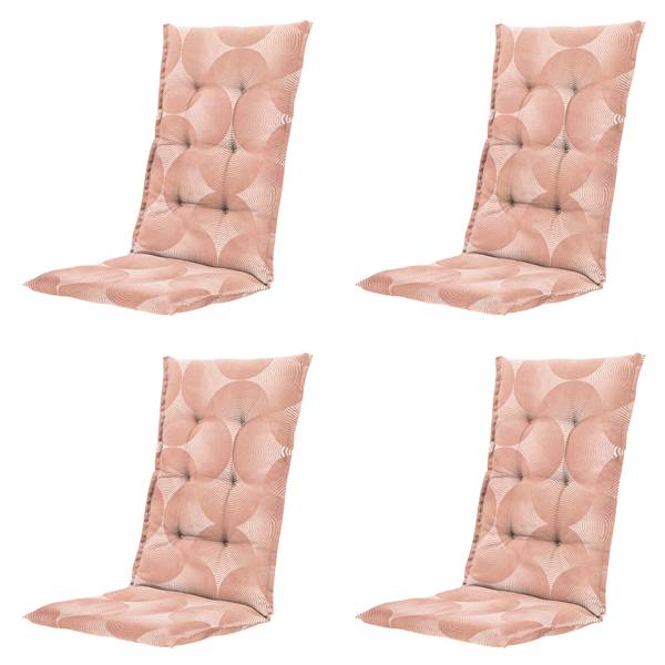 Gartenstuhlkissen NAPELS 4er-Set Pink