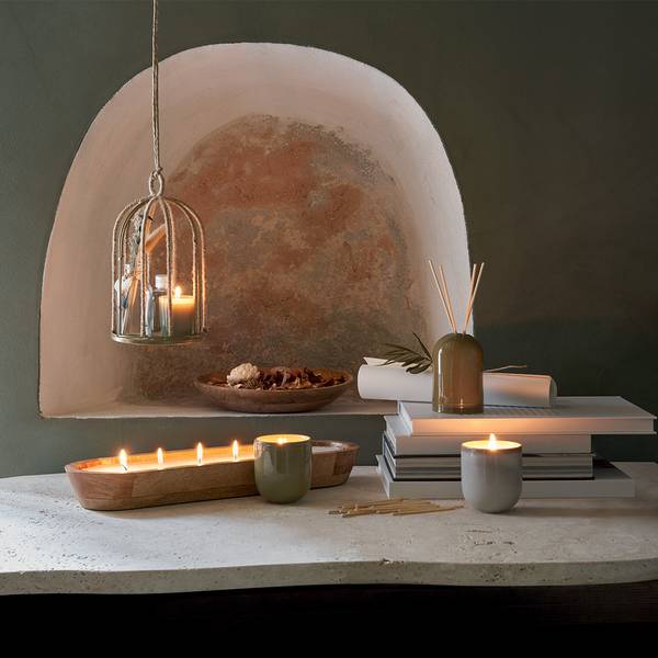 Duftdiffusor PAOLA Grün - Glas - 7 x 11 x 7 cm