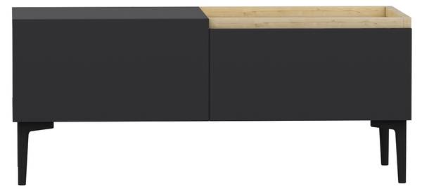 Couchtisch Mia Braun - Grau - Holzwerkstoff - 92 x 39 x 45 cm