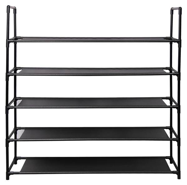 Schuhregal WILLY Schwarz - Edelstahl - 89 x 89 x 29 cm
