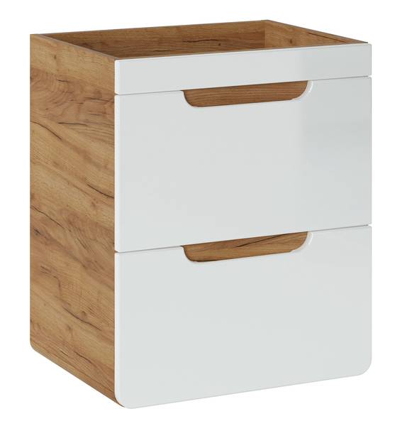 Waschtisch ARUBA 50x39x59 Braun - Weiß - Melamin - 50 x 59 x 39 cm