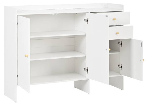 Schuhschrank DianaBA Ⅳ Weiß - Holzwerkstoff - 120 x 90 x 35 cm