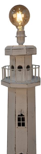 Stehlampe Leuchtturm Kellan Weiß