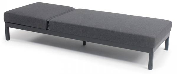 Sonnenbad Galapagos Grau - Metall - 75 x 74 x 202 cm