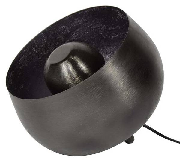 Tischleuchte Basket M Schwarz - Metall - 28 x 26 x 28 cm