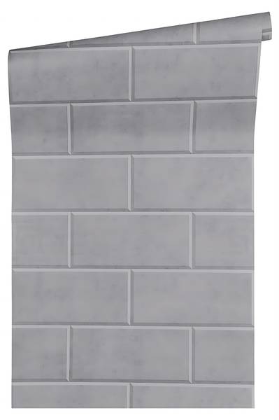 Vliestapete 343224-GU Grau - Fleece - 70 x 1005 x 1 cm