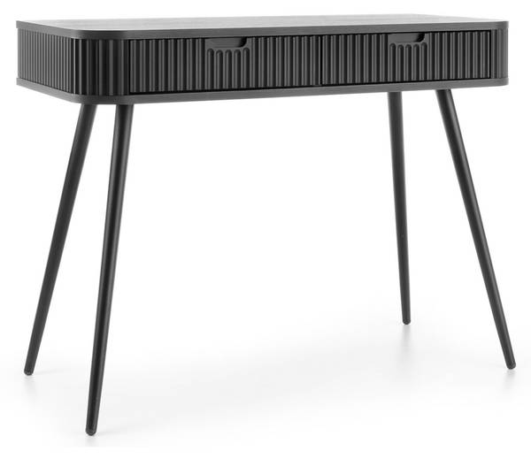 Coiffeuse ZOVA Noir - Bois manufacturé - 103 x 80 x 49 cm