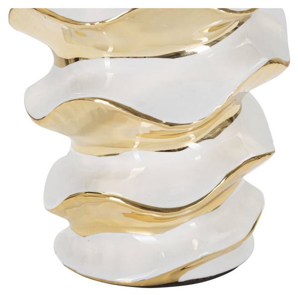 Tischlampe VKH110 Weiß - Keramik - 33 x 53 x 33 cm