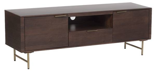 TV-Board SORDANA Braun - Holz teilmassiv - 160 x 55 x 40 cm