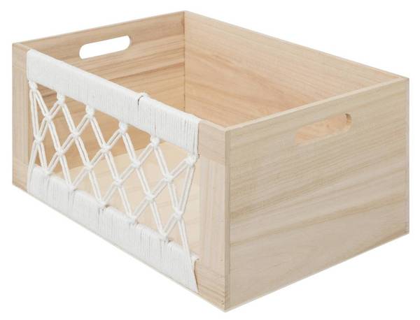 Kisten DAYAN 3er-Set Holzwerkstoff - 18 x 26 x 36 cm
