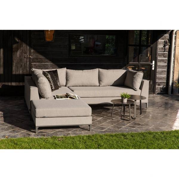 Gartenlounge SICILIE Grau - Microfaser - Aluminium - 262 x 60 x 246 cm