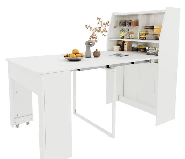 Esstisch BB1804 Weiß - Holzwerkstoff - 80 x 76 x 133 cm
