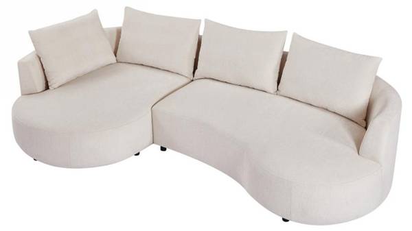 Sofa ohne Schlafmöglichkeit LOUSADO Beige