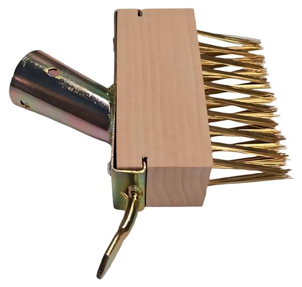 Fugenbürste Unkraut 3er Set Braun - Gold - Eisen - 14 x 12 x 4 cm