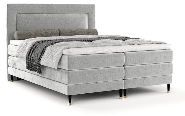 Boxspringbett Madame Grau - Liegefläche Breite: 180 cm
