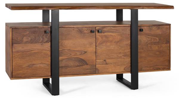 Sideboard 1595 Braun - Massivholz - 45 x 90 x 175 cm